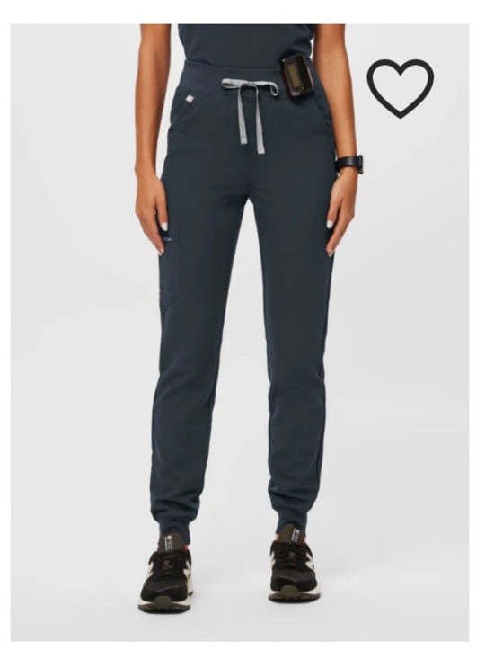 Figs Pants - Figs Zamora High-Rise Jogger Scrub Pant - Dark Harbor